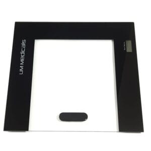 Paraliving UM Medicals wheelchair scale – low digital glass platform with display