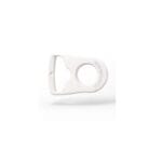 Non-magnetic headgear clips F20 F30i – white plastic clip with NON MAGNETIC embossed in the surface