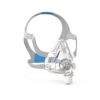 AirFit F20 non-magnetic full face mask – complete mask with grey headgear, transparent cushion and elbow