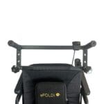 eFOLDi Navigator handle extension fitted eFOLDi Navigator handle extension fitted on the backrest with the attendant control on the bar