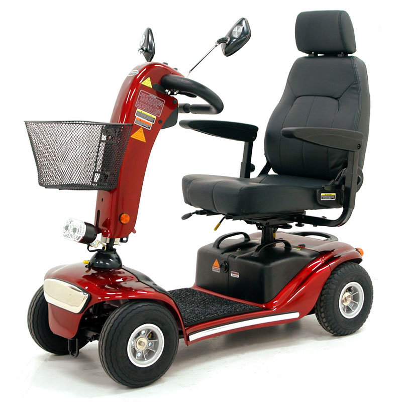 4-wheel electric scooter with stable construction for safe driving