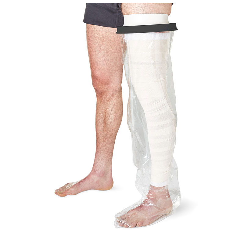 Vitility shower protection for whole leg - protects cast and bandage against moisture during shower