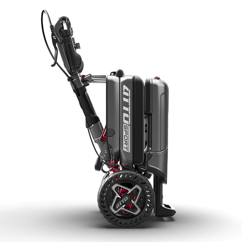 Travel scooter that can easily be folded for convenient transport