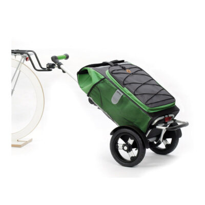 Bicycle mount for secure attachment of Andersen shopping trolley